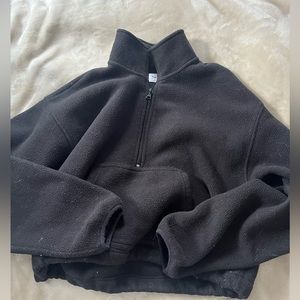 TNA cropped quarter zip